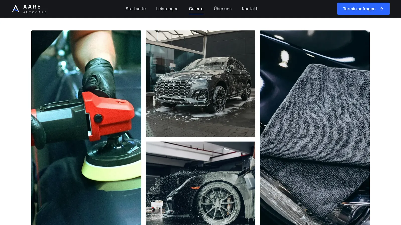 Galerie mit Fotos aus der Fahrzeugaufbereitung